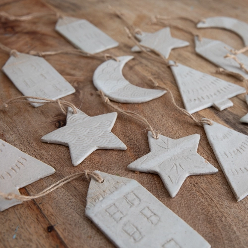 Handmade Clay Christmas Ornaments